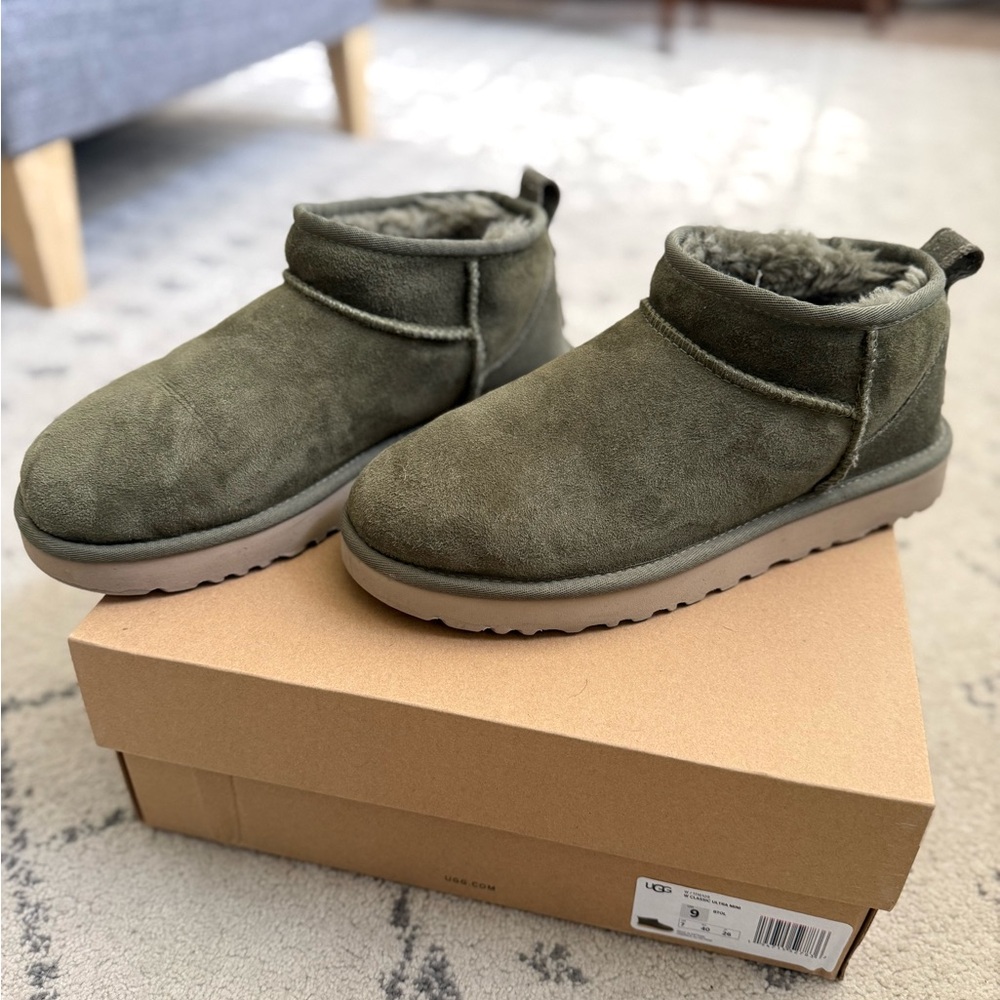 UGG Olive Ankle Boots